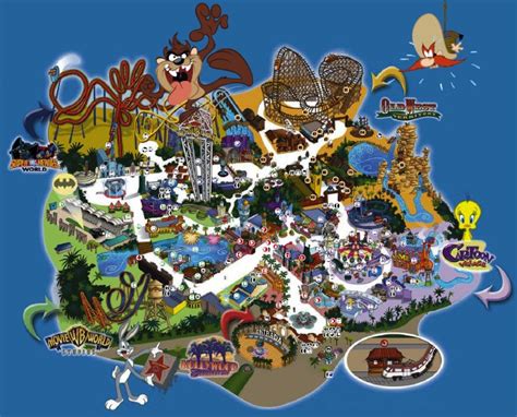 Warner bros. movie world map - jmkbike