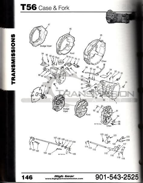 T-56 Diagrams - T-56 Transmissions for Sale | Dodge Viper