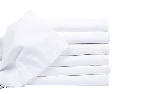 2 PACK flat hospital twin xl bed sheets 66x115 white t130 hospital ...