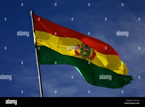 Bolivian flag, Bolivia, South America Stock Photo - Alamy