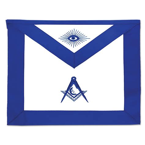 Junior Deacon Masonic Officer Apron - [Blue & White]-TME-APR