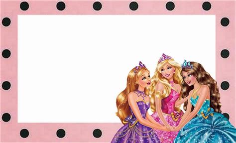 Barbie Princess School: Free Printable Invitations. - Oh My Fiesta! in ...