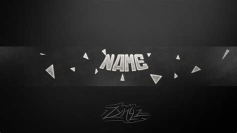 Free Abstract Youtube Banner Template PSD - YouTube