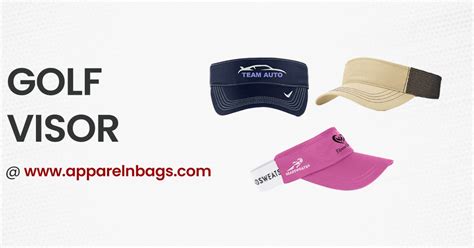 Shop Custom Golf Visors for Men & Women - ApparelnBags