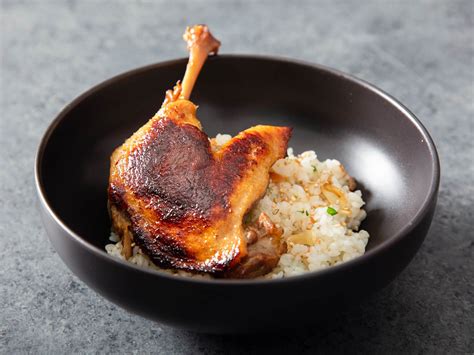 Crispy Koji Duck Confit With Garlicky Duck-Fat Rice and Umeboshi Recipe