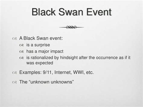 Black Swan Theory