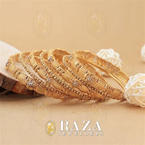 ANTIQUE GOLD BANGLES - Raza Jewellers