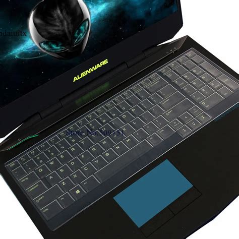 17.3 inch Silicone laptop keyboard Cover Protector skin for Alienware M17X R2 M17X R3 M17X R4 ...