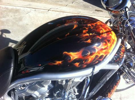 Buy must see this bike its ghost rider flames by rock on 2040-motos