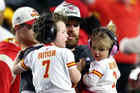 Kansas City Chiefs' Harrison Butker Celebrates on Field with His Kids ...