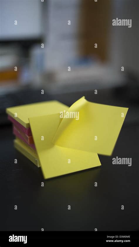 Stack of post-it notes in different colors Stock Photo - Alamy