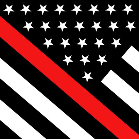 The Thin Red Line Flag Digital Art by Jared Davies - Pixels