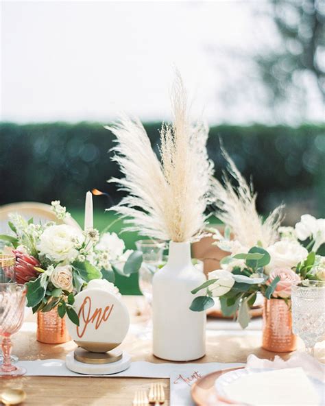 Pampas Grass Wedding Centerpieces