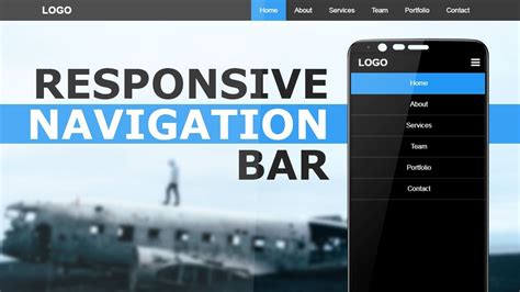 Responsive Navigation Bar With Html CSS and Javascript - Responsive ...