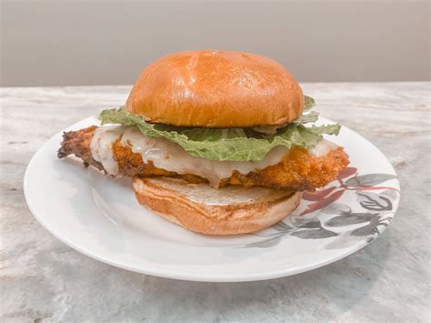 The Best Air Fryer Spicy Chicken Sandwich - Halee at Home