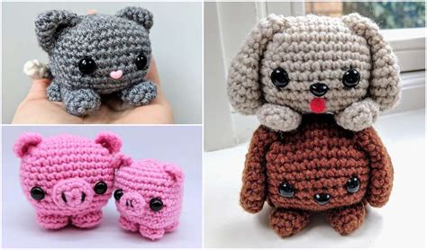 Easy Cube Animals Free Crochet Patterns