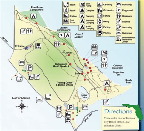 St Andrews State Park Map – Map Of California Coast Cities