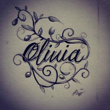 olivia name tattoo ideas - foxartillustration