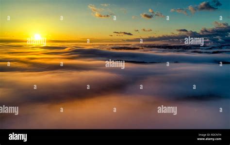 Aerial Photography of Sea of Clouds Stock Photo - Alamy