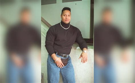 Dwayne The Rock Johnson: Classic 90's Turtleneck Photo Tote Bag ...