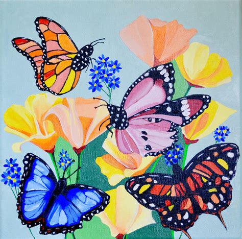 Acrylic Butterfly Painting | ubicaciondepersonas.cdmx.gob.mx