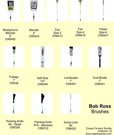 Bob Ross Brushes | Etsy