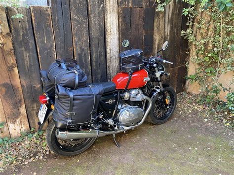 Saddlebag holder Royal Enfield Twin (Interceptor / Continental GT 650) Satin black - La Poderosa ...