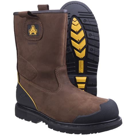 Amblers FS223 Safety Rigger Boots Brown Size 12