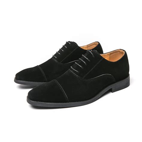 Men's Dress Shoes Casual Business Dress Shoes for Men Suede Oxford ...