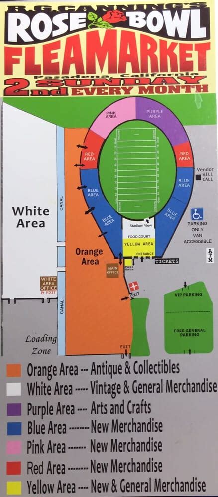 Map Of The Rose Bowl - Maping Resources