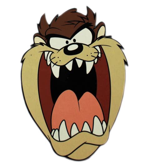 Looney Tunes Taz the Tasmanian Devil Roar Face Flat Magnet - Walmart.com