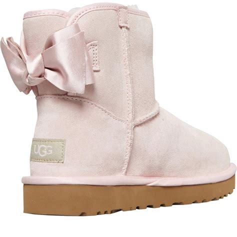 Buy UGG® Womens Satin Bow Mini Boots Seashell Pink