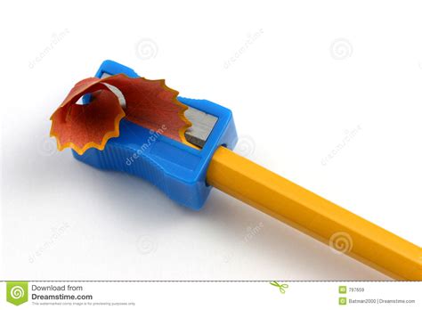 Pencil Sharpening Single Closeup Stock Image - Image of wood, drawing ...