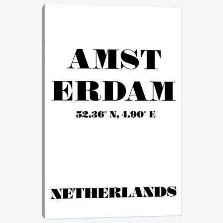 Amsterdam City Map Canvas Art by Nordic Print Studio | iCanvas