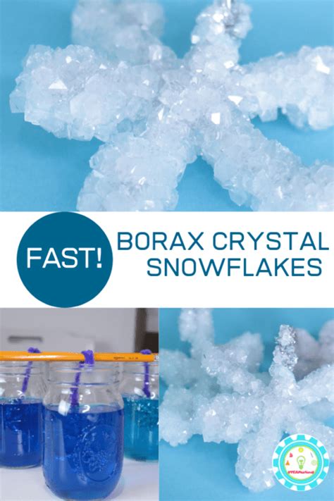 How to Make Borax Crystal Snowflakes in Minutes!