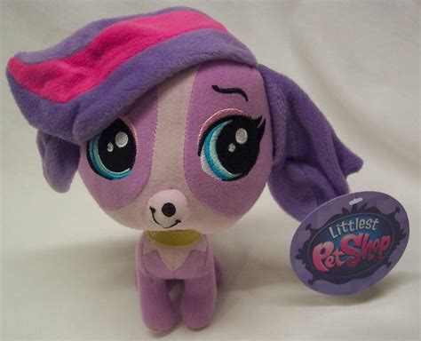 LPS Littlest Pet Shop ZOE TRENT PURPLE DOG 7" Plush STUFFED ANIMAL Toy ...