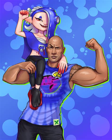 Team Rock! Shiver from Deep Cut with Dwayne "The Rock" Johnson | Splatoon 3 | Know Your Meme