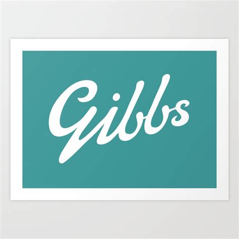 Gibbs Logo Art Print by Since1982 - Stephen Gibbs | Society6