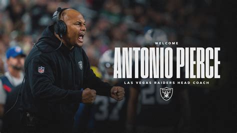 Antonio Pierce named Head Coach of the Las Vegas Raiders