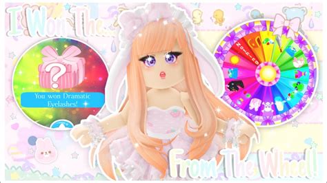 🌸🎡 I won the dramatic eyelashes from the wheel! ୨୧ Royale High - YouTube