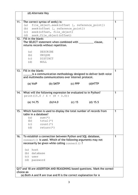 CBSE Class 12 Computer Science sample paper for board exam 2023 with ...