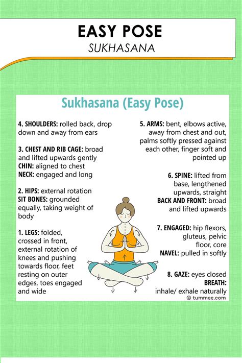 Sukhasana Yoga (Easy Pose) | Yoga Sequences, Benefits, Variations, and ...