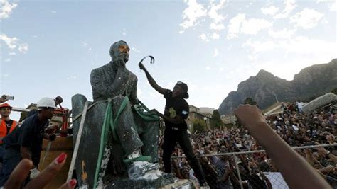 #RhodesMustFall wants statues representing oppression, racism removed ...