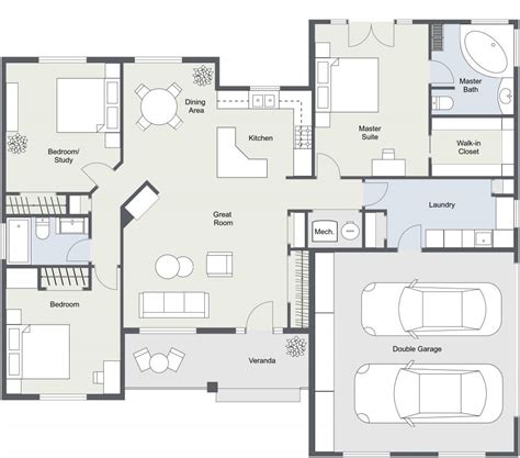 Simple 4 Bedroom House Plans With Double Garage | www.resnooze.com