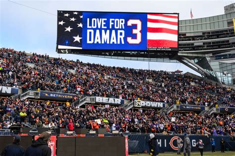 Bills pay tribute to Hamlin in his first game since his cardiac arrest ...