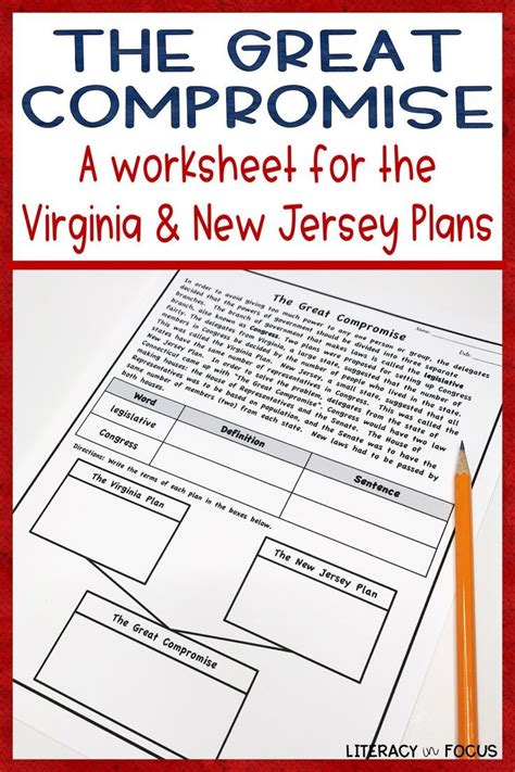 The Great Compromise Worksheet and Graphic Organizer | Printable & Digital | Informational text ...