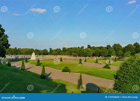 Kensington Palace Gardens in Hyde Park Editorial Stock Image - Image of ...