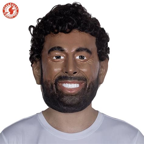 Halloween Mask Fashion Funny People Mask Latex Realistic Human Face Celebrities Mohamed Salah-in ...