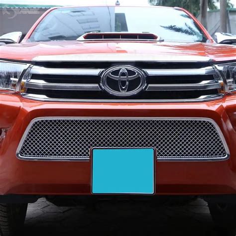 Aliexpress.com : Buy 2016 2017 For Toyota Hilux 2016 Revo Chrome Racing Grills Cover Down Grills ...