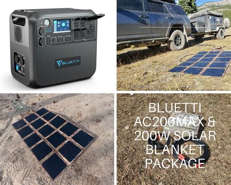 Bluetti AC200Max & 200W Solar Blanket Bundle, NO US SALES TAX!! | Off ...